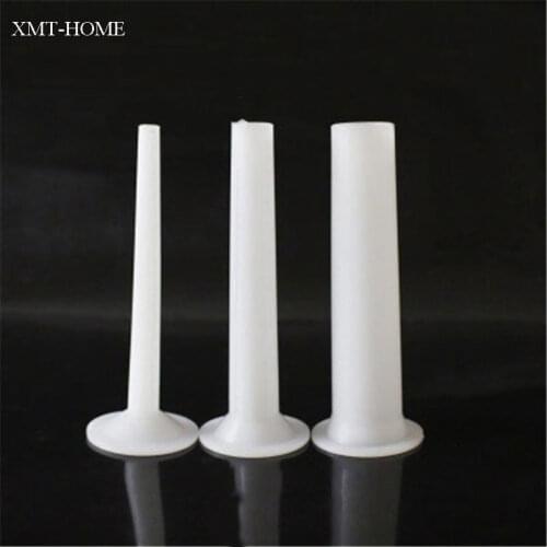 XMT-HOME plastic meat grinder stuffer nozzles tubes for Sausage casings funnel ID1cm/2cm/3cm shell tube 1set