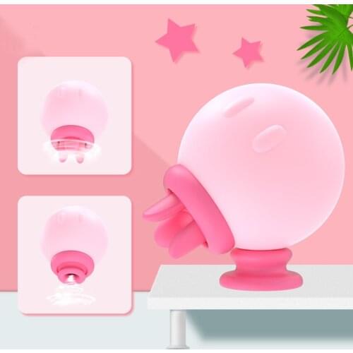 Jellyfish Shape Tongue Licking Sucker Vibrator Sex Toys for Women Breast Stimulation Clit Nipple Massage Female Shop Sex Product