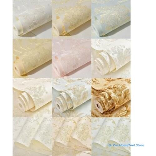 1 Meter Wall Murals Modern 3D Embossed Flower Wallpaper Bedroom Living Room Sofa TV Background Multicolor M17E