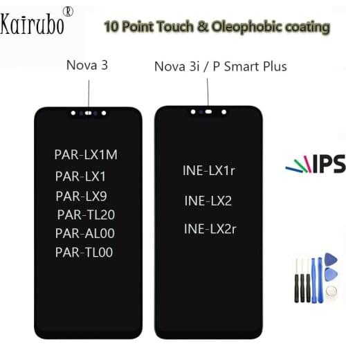 10-Point Touch For Huawei Nova 3 3i LCD Display Touch Screen Digitizer Assembly For PAR-AL00 PAR-LX1 PAR-LX1M PAR-LX9 PAR-TL20
