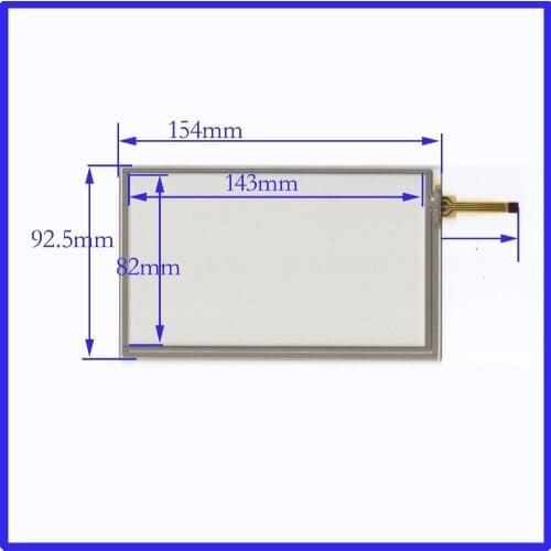 154mm*93mm 6.2inch resistance screen for GPS Car cable is left touch sensor 154*93 this is compatible