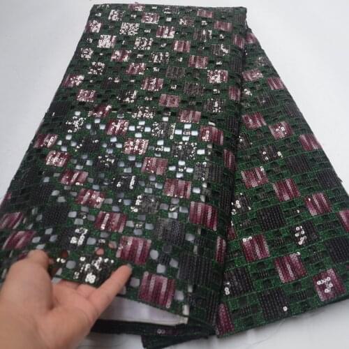 5yards/pc) high quality handcut African organza lace fabric in beautiful eggplant purple with allover sequins embroidery OP141