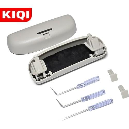 KIQI Accessories for VW Golf 8 MK8 Golf8 2019 - 2021 Car Glasses Holder Driving Sunglasses Case Storage Box Replace Grab Handle
