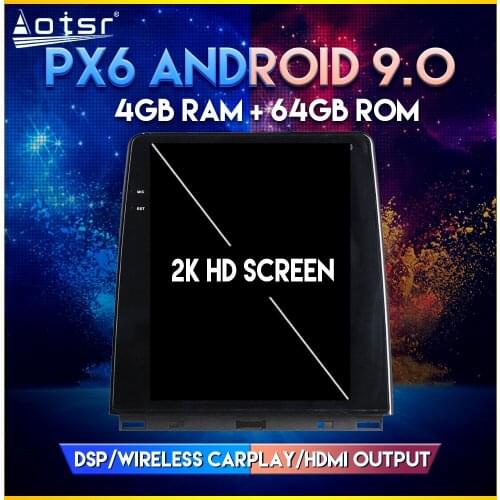 AOTSR PX6 Car GPS Navi Radio For Renault Clio 2020 Android 9.0 Tesla style Vertical screen GPS Navigation Player DSP CARPLAY