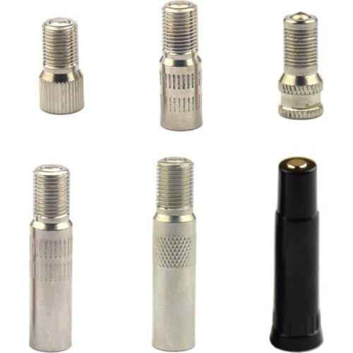 Automobile Car Screw-in Valve Metal Extension Cap Extension Rod Pure Brass Chrome Plated Length 39mm Fixed Adapter
