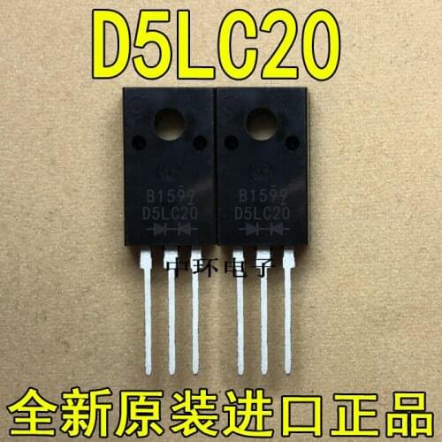 Free shipping 5PCS/LOT D5LC20U TO-220F Super Fast Recovery Rectifiers(200V 5A)