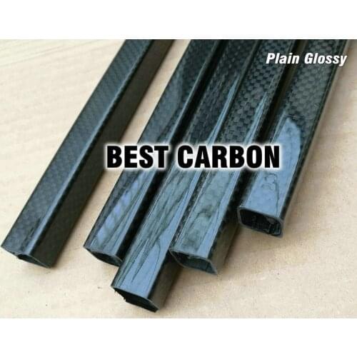 Free Shipping 15mm x 13mm x 498mm Length Square High Quality 3K Carbon Fiber Fabric Wound/Winded/Woven Tube Carbon Tail Boom