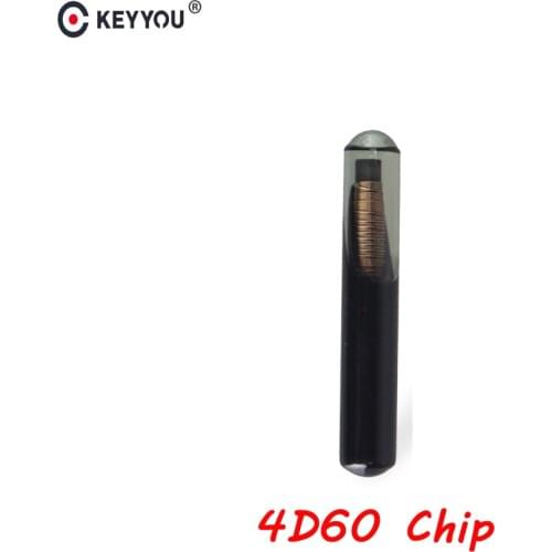 KEYYOU Car Key Chip Blank 4D60 Glassy Transponder Key Chip For Ford Connect Fiesta Focus Ka Mondeo ID 4D 60 Auto Car Key Chip