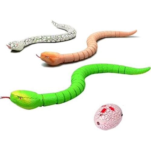 Pet Kid Toy Novelty Rc Snake Naja Cobra Viper Surprise Joke RC Animal Toy Prank Egg Funny Terrifying Control Caterpilla Cat Dog