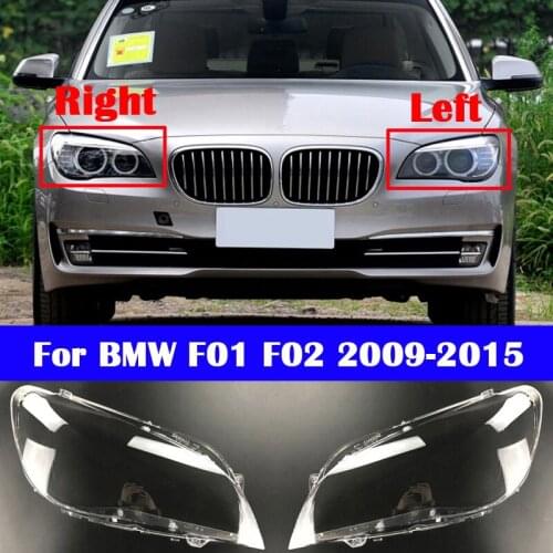 For BMW 7 Series F01 F02 2009-2015 730Li 740Li 750Li 760Li Car Front Headlight Cover Lampshade Auto Glass Lens Lamp Caps Shell