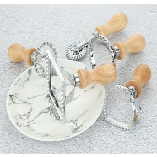 Biscuit Mold Stainless Steel Dumpling Mold Cake Tool Biscuit Mold Fondant Roller Seal Knife Bread Dumpling Professional Peeler