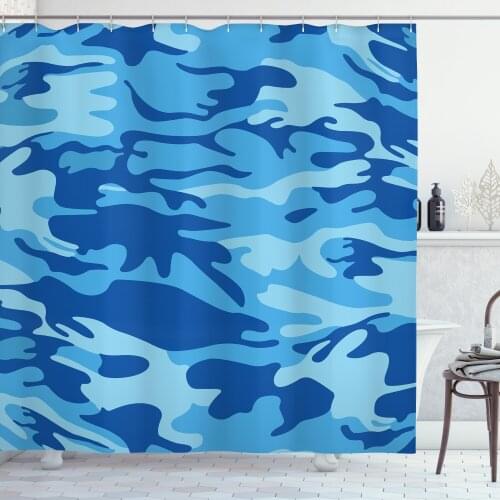 Camouflage Shower Curtain Set Camouflage Costume Concealment Curtain for Bathroom Decor 12 Hooks Decorative Bath Accessory