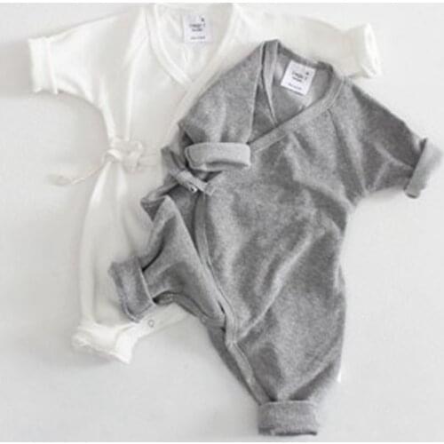 0-24M Baby Girl Clothes Boy Solid Color Back Wing Little Angel Romper Newborn Jumpsuit Infant Playsuit