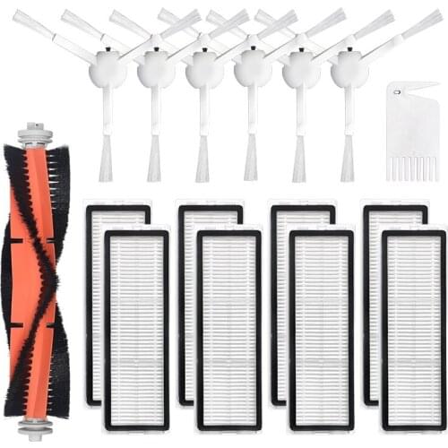 16Pcs for XIAOMI MIJIA 1C Sweeping Mopping Robot Vacuum Cleaner Spare Part Pack Kits HEPA Filter Main Brush
