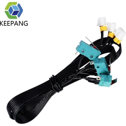 KW4-3Z-3 Limit Switch For 3D Printer 3 Pin N/O N/C Micro Limit Switch 3D Printer Accessories with XYZ Green Endstop