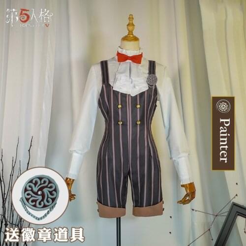 Game Identity V Edgar Deacon Coffee Painter Uniform Cosplay Costume Halloween Carnival Suit For Women Outfit 2021 NEW