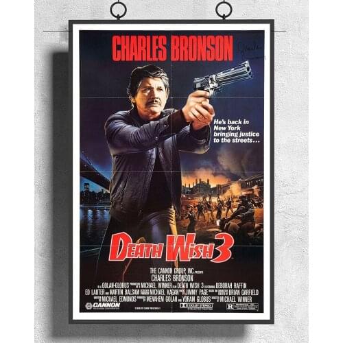 L431 Charles Bronson BEATH WISH 3 MOVIE Classic Silk Fabric Poster Art Decor Indoor Painting Gift