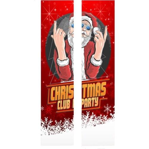 Cartoon Door Sticker Festival Self-adhesive PVC London Decor Door Wallpaper Refrigerator Stickers for Bedroom Home Decorations