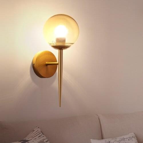 Wall Lamp Modern Simple Bedroom Living Room Bedside Lamp Led round Indoor Wall Lamp Hotel Engineering Aisle Mirror Cabinet Lamp