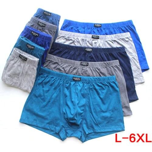 5pcs/Lot 6XL 5XL MenS Underwear 100% Cotton Boxers Four Shorts male Underpants Boxers Shorts Breathable printing Comfortable