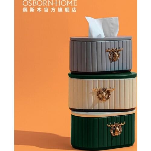 OSBORN European Style Office Home Creativity Decoration Tissue Box Holders Storage Cover