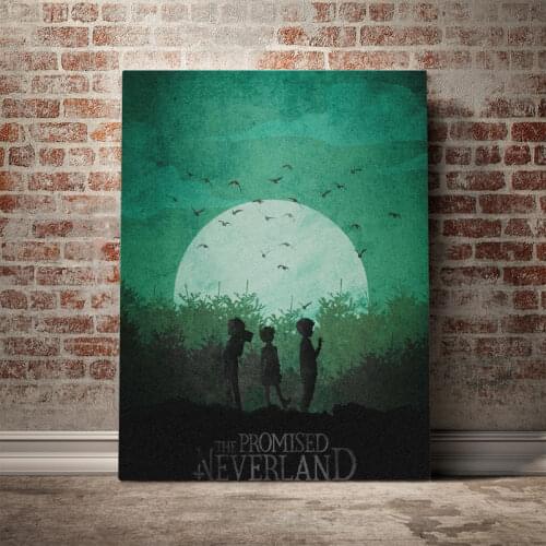 The promised Neverland Poster Canvas Wall Art Decoration prints for living Kid Children room Home bedroom decor painting