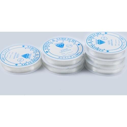 Transparent Stretch Elastic Crystal Line Beading Rope String jewelry Cord String Thread DIY Handmade Bracelet 0.6/0.8/1mm