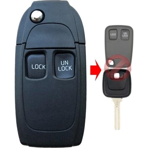 Replacement Shell Folding Remote Key Case Fob Fit For 850 960 C70 S40 S60 S70 S80 S90 V40 V70 V90 XC70 XC90 D15