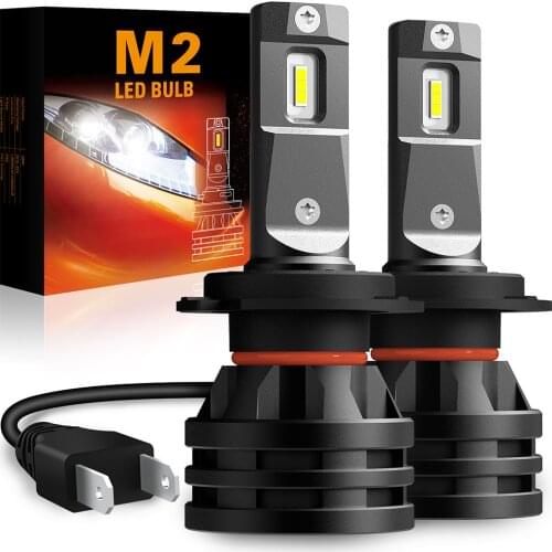2PC M2 Mini Light H7 LED Canbus H4 Lamps Headlight Bulb led H8 H13 HB3 HB4 9007 9012 6000K LED Auto 12V 24V Car Headlight