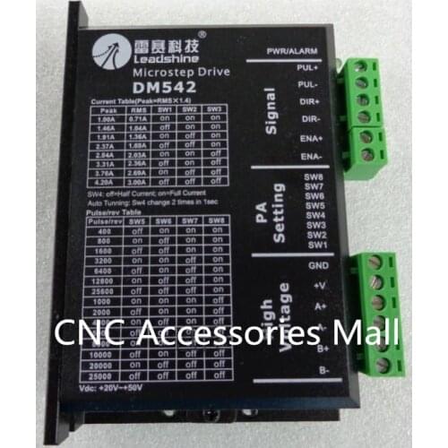 Spot original Leadshine 2 Phase Stepper motor driver DM542 20-50VDC 1.0A-4.2A