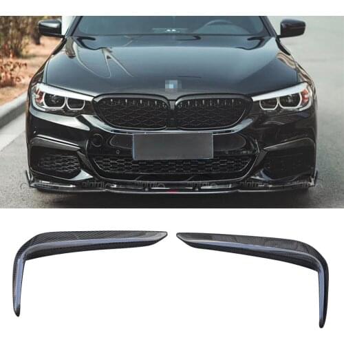 Carbon Fiber Front Bumper Splitters Side Fin Canards For BMW G30 G31 MTECH 2018