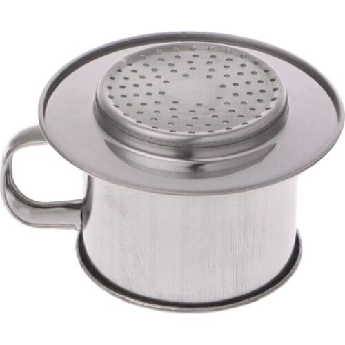 Vietnamese Coffee Filter Stainless Steel Maker Pot Infuse Cup Serving Delicious