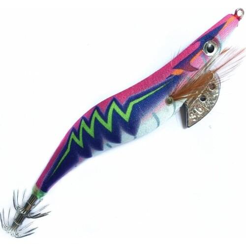 1Pcs 13.5cm 20g Luminous Squid Jig Fishing Wood Shrimp Lure Octupus Cuttlefish bait Jigging lure Fishinig Tackle