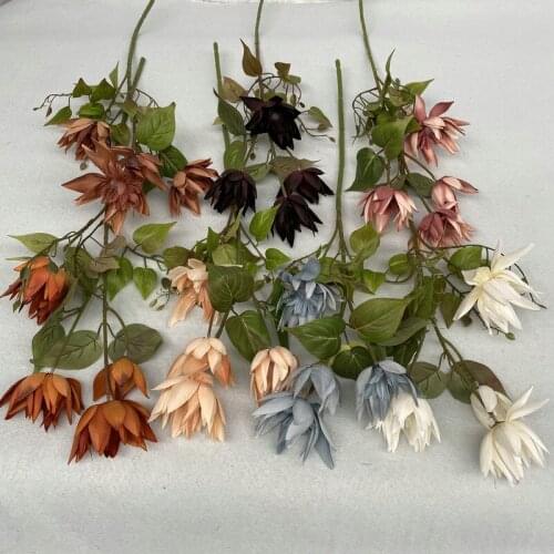 1pc Artificial Orchid Flowers Simulation Green Plants Wedding Hall Flower Home Indoor Decoration Shopping Mall Placement