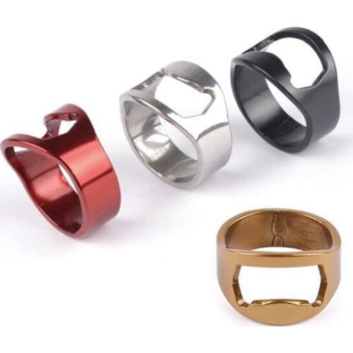 1pcs Multi-function Ring Opener Stainless Steel Colorful Shape Wine Opener Beer Bottle Opener Diameter Wedding Party Accessories