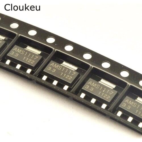 10Pcs AMS1117-3.3 3.3V SOT-223