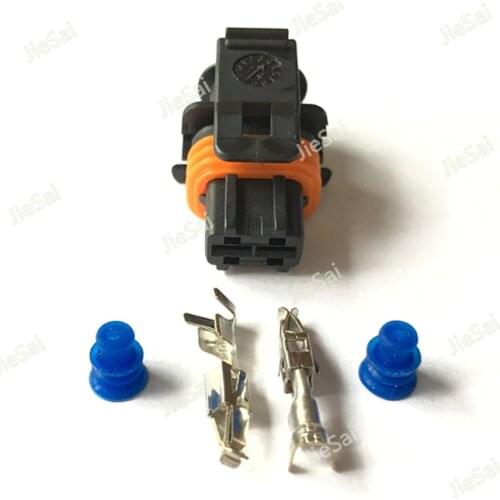 2 Pin 1928404072 1928403137 Female Common Rail Diesel Injector Plug Automotive Connector For Bosch