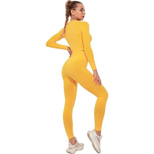 2021 Seamless Yoga Sets 2 Pieces Gym Set Women Sports Bras Leggings Sport Set Women Sports Suit Women Workout Clothes Sportswear