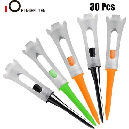 30 Pcs Stable Rubber Head Practice Golf Tees Plastic 83mm 3 1/4 inch Long Size Reduce Friction & Side Spin Drop Shipping