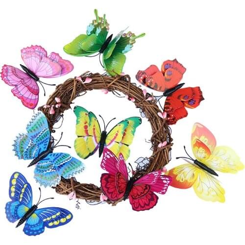 3D Wall Butterflies Childrens Room Home Living Decoration Mural In The Nursery Accessories Stickers on The Cabinet Refrigerator