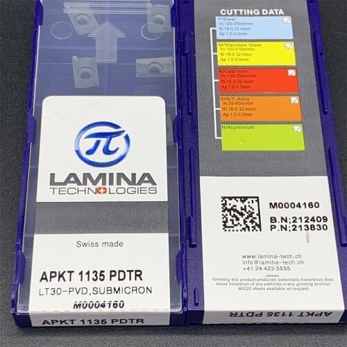 APKT1135 PDTR LT30 high quality CNC turning tool carbide blade milling blade CNC lathe tools APKT 1135 turning tool