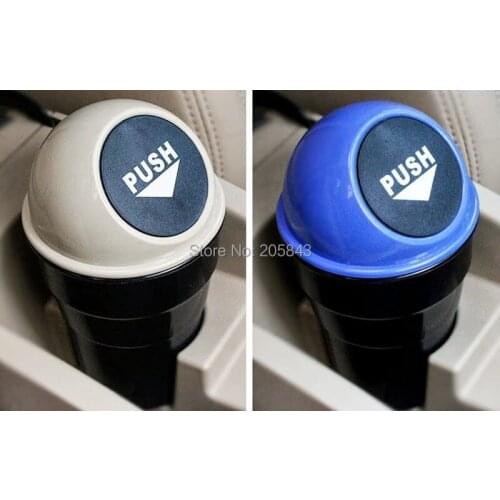 Car Auto Creative Cup Shape Cute Mini Trash Storage Box Dustbin Ashcan Bin