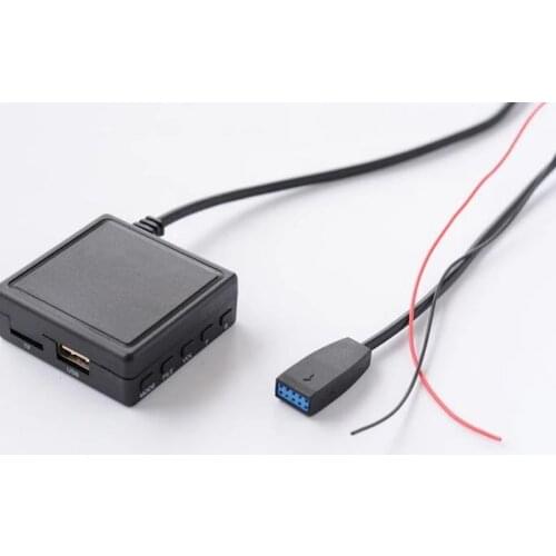 Bestolink Car Business CD Microphone MIC Phone Call Kit Bluetooth Music AUX USB Adapter for BMW E46 Business CD Headunit 10Pin