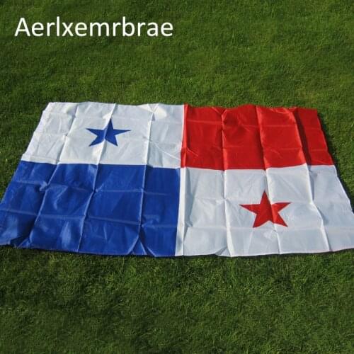 Free shipping aerlxemrbrae flag Panama flag 90*150cm bandera polyester Flying for Soccer