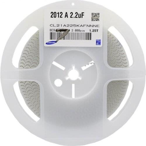 CL21A225KAFNNNE CAP CER 0805 2.2uF 225K ±10% 25V X5R Ceramic Capacitor 2000pcs Ceramic Capacitor