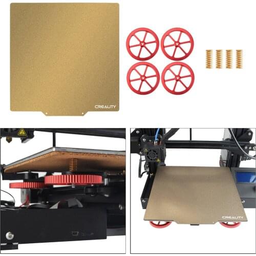 Double-Sided Textured Pei Powder-Coated Sheet with Nuts for Ender-3 Ender-3S Ender-3 pro Ender-3V2 3D Printer Parts