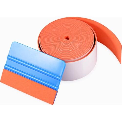 FOSHIO 1M/5M No Scratch Suede Edge Cloth for Carbon Fiber Vinyl Wrap Car Tool Auto Window Tint Squeegee Scraper Protective Cloth