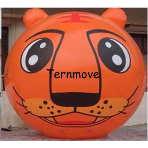 Giant inflatable balloon PVC advertising inflatable tiger inflatable animal head big cartoon helium balloon