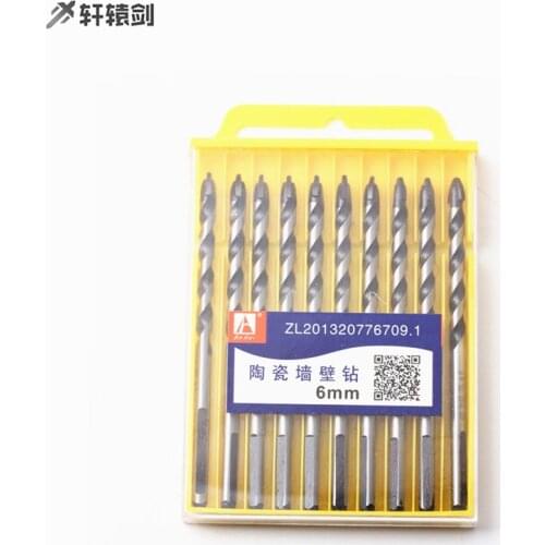 10pcs 6mm ceramic wall drill various drill bits for brick wall used for ceramic wall tiles marble drill power tools accessori