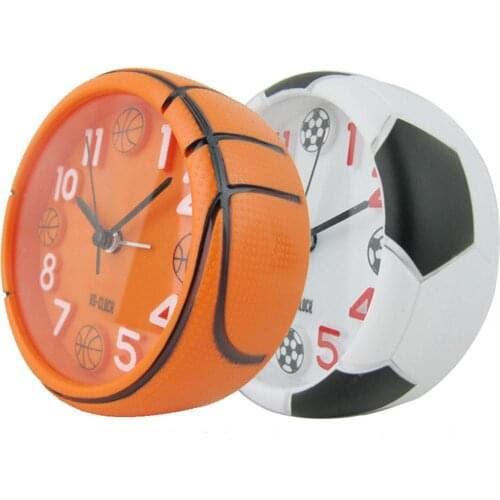 Creative 3D Basketball Football Sport Alarm Clock Stereo Digital Clock Student Kids Room Table Clock Gifts